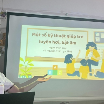 Một số kĩ thuật hỗ trợ trẻ luyện hơi, bật âm
