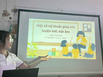 Một số kĩ thuật hỗ trợ trẻ luyện hơi, bật âm